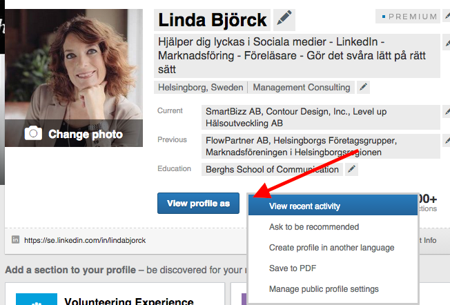 LinkedIn_smartbizz_Linda_björck_profil