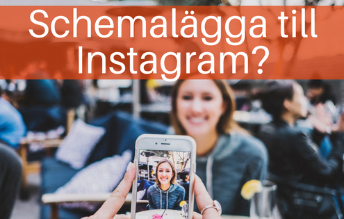 Schemalägg instagram