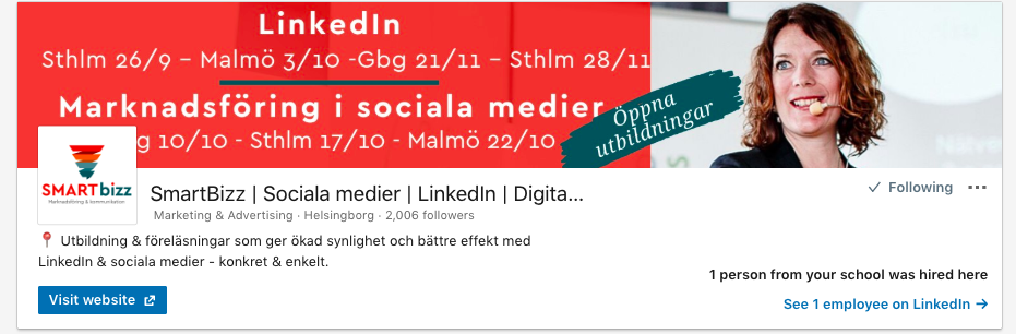 linkedin företagssida tips