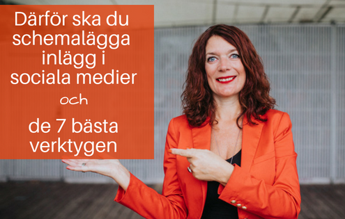 schemalägg inlägg sociala medier
