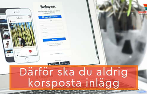 korsposta inlägg sociala medier