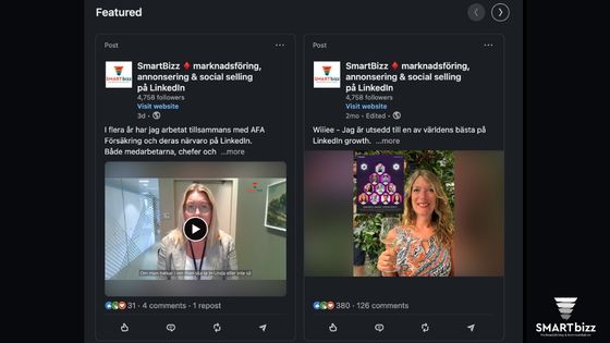 linkedin utvalt företag