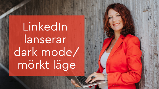 Dark mode LinkedIn
