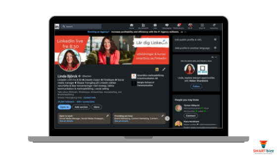 dark mode dator LinkedIn