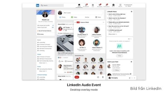 linkedin audio rooms event