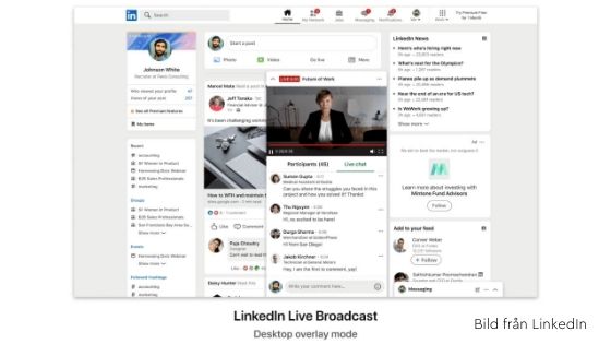 linkedin live video event