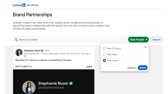 brand partnership LinkedIn