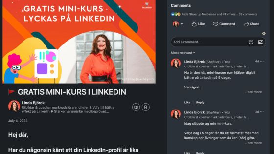 LinkedInspiration nyhetsbrev LinkedIn