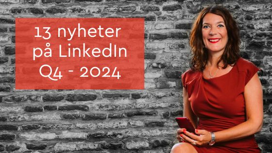 13 nyheter på LinkedIn Q4 - 2024