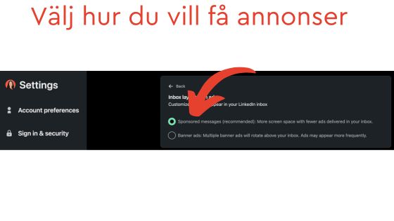 annonser i inkorg linkedin