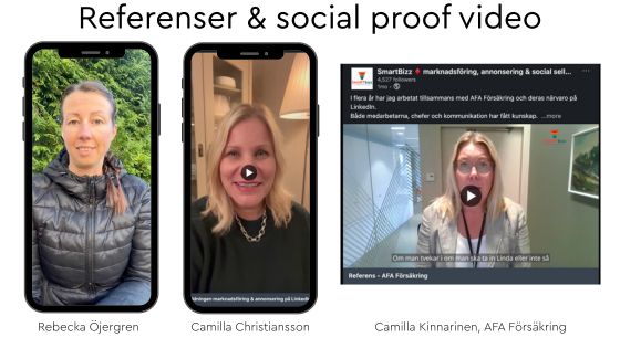 social proof referenser linkedin