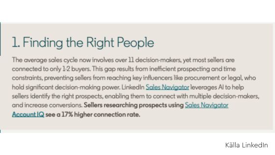 Social selling hitta beslutsfattare på LinkedIn