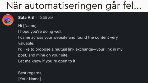 automatiserade meddelande linkedin