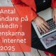Antal användare på LinkedIn - Svenskarna och internet 2025
