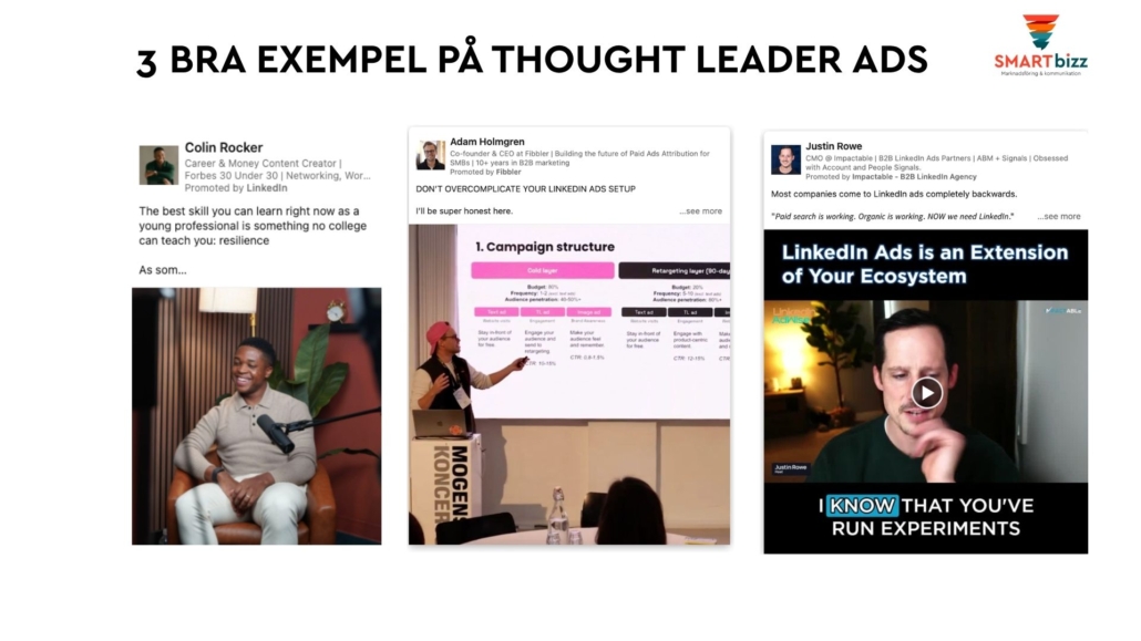 exempel thought leader ads Linkedin