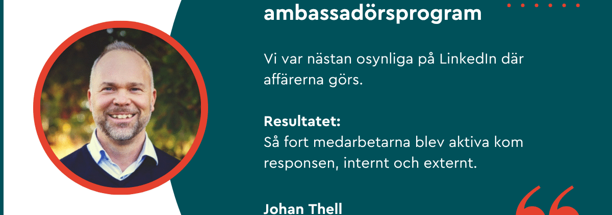Kundcase Bjärekraft LinkedIn ambassadörsprogram employee advocacy